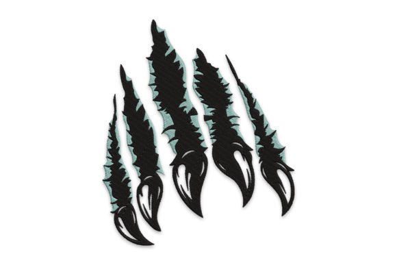 Claw Mark Embroidery Design