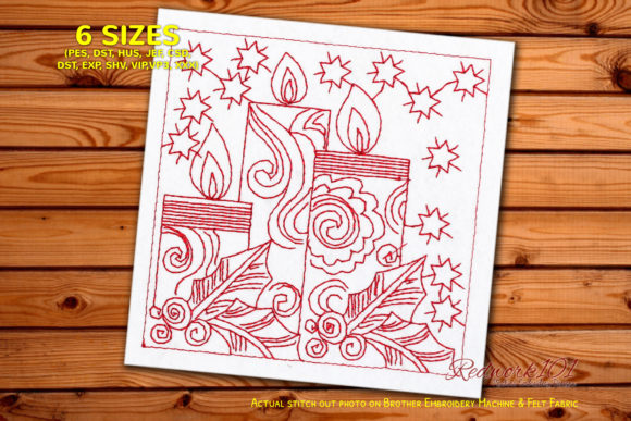 Decorative Christmas Candel Design