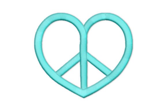 Heart-shaped Peace Sign