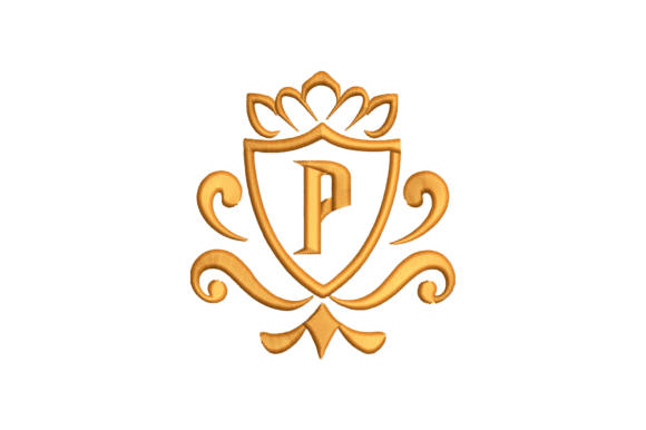 Monogram Letter P: Elegant Embroidery for Personalized Gifts