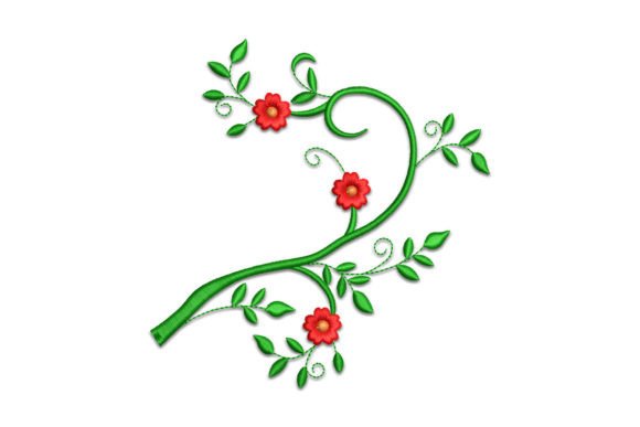 Tree Branch Embroidery Design