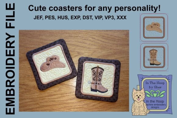 Western Coasters: Seasonal Embroidery Design Review